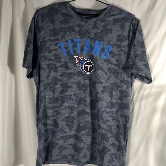 NFL MSX Michael Strahan Camo Titans Short Sleeve Tee - Picture 1 of 6